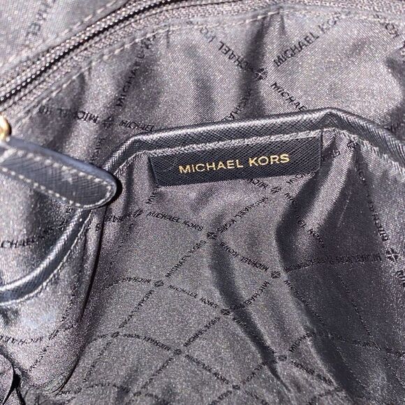 MICHAEL KORS Cindy Large Saffiano Leather Backpack Black - Picture 8 of 13